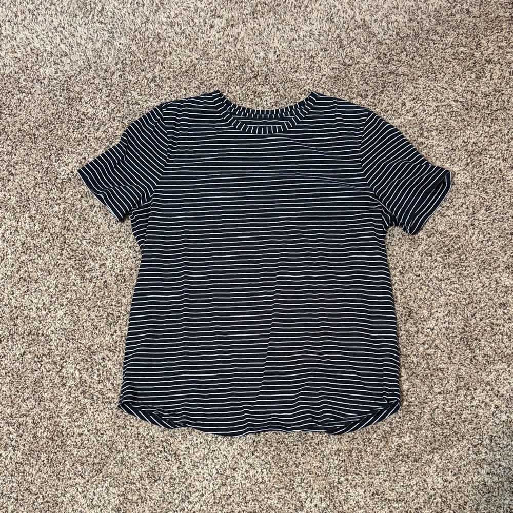 lululemon striped Love tee shirt 10 large